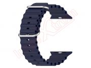 Midnight blue silicone band for smartwatch Apple Watch Ultra 49mm, A2684